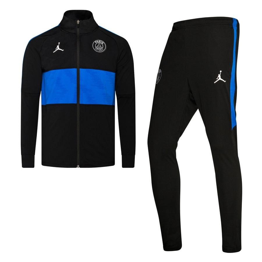 Blue and black jordan jogging suit best sale